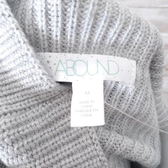 Abound Womens Sweater Dress M Turtleneck Gray 670A - Picture 3 of 4